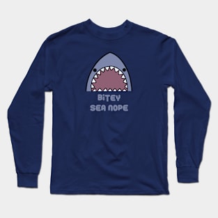 Bitey sea nope shark Long Sleeve T-Shirt